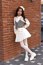 Children's milky microfiber tights 140 den M-SOCKS 2040349 photo №4
