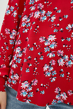 Штапельная блуза SOFI в ретро-стиле с длинными рукавами и воланом на спине Garne 3038349 фото №4