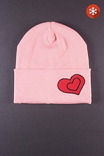 Warm children's knitted hat with fleece lining Garne 3500349 photo №1