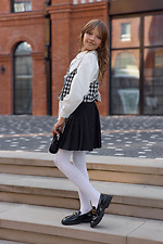 Children's openwork white tights made of microfiber 140 den M-SOCKS 2040350 photo №6