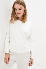 Biała dżersejowa bluza JESSY w sportowym stylu Garne 3037350 zdjęcie №1