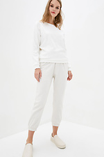 Biała dżersejowa bluza JESSY w sportowym stylu Garne 3037350 zdjęcie №2