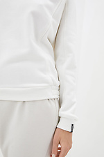 JESSY weißes Jersey-Sweatshirt im sportlichen Stil Garne 3037350 Foto №4