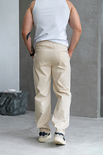 Men's Casual straight pants beige Teamv 8034350 photo №2
