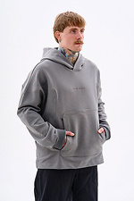 Oversized Hoodie Round Gray TUR WEAR 8037351 photo №3