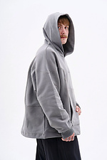Oversized Hoodie Round Gray TUR WEAR 8037351 photo №5