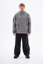 Oversized Hoodie Round Gray TUR WEAR 8037351 photo №6