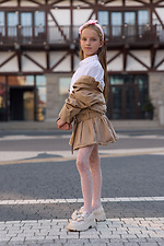 Children's fishnet pink tights M-SOCKS 2040352 photo №3