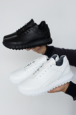 White leather sneakers for teenagers for the city  8019352 photo №4