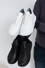 White leather sneakers for teenagers for the city  8019352 photo №6