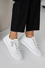 Damen-Sneakers aus weiem Leder fr Frhling und Herbst  2505353 Foto №1