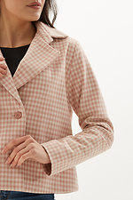 Jesienna krótka kurtka wykonana z mieszanki wełnianej tkaniny płaszczowej Garne 3039353 zdjęcie №4