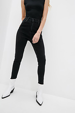 Schwarze Skinny Skinny Jeans mit hohem Bund  4009353 Foto №1
