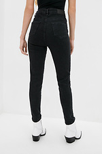 Schwarze Skinny Skinny Jeans mit hohem Bund  4009353 Foto №3