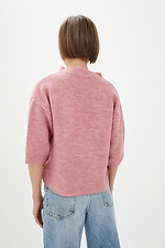 Oversized jumper with boat neck and elbow sleeves  4037353 photo №3