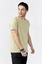 Basic men's T-shirt LUXURY made of cotton GEN 8000353 photo №5