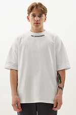 Übergroßes T-Shirt aus Baumwolle mit patriotischem Slogan GEN 9000353 Foto №1