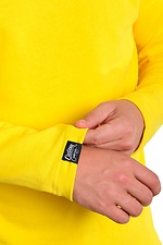 Yellow plain sweatshirt with label Custom Wear 8025354 photo №2