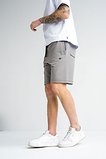 Men's BASKET knit shorts gray Teamv 8034354 photo №2