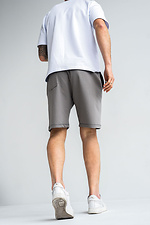 Men's BASKET knit shorts gray Teamv 8034354 photo №3