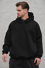 Herren Oversize Hoodie Sweatshirt mit Kapuze aus Fleece Without Art Black Without 8049354 Foto №1
