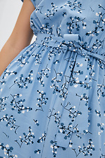 Длинное штапельное платье ORNELLA с поясом и разрезом спереди Garne 3038356 фото №3