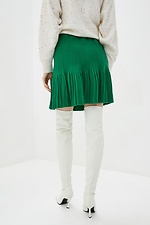 Wool-blend knitted pleated skirt with flounces  4038356 photo №3