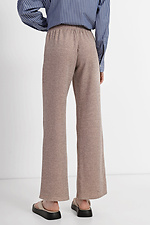 Dżersejowe spodnie VESNA z wysokim stanem i rozszerzanymi nogawkami Garne 3040357 zdjęcie №3