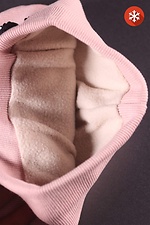 Warm children's knitted hat with fleece lining Garne 3500358 photo №3