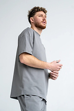 Herren OVERSIZE Lite Sommeranzug Grau Teamv 8034358 Foto №3