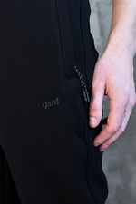 Хлопковые спортивные штаны на затяжках в черном цвете GARD 8038359 фото №6