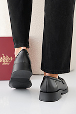Women's spring-autumn black leather shoes  2505360 photo №5
