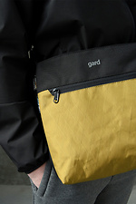 Вместительная сумка мессенджер через плечо песочного цвета GARD 8038360 фото №5