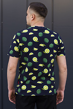 Farbiges Baumwoll-T-Shirt für den Sommer mit Limetten-Print GEN 8000361 Foto №3