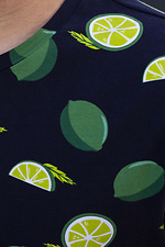 Kolorowa bawełniana koszulka na lato w limonkowy nadruk GEN 8000361 zdjęcie №4