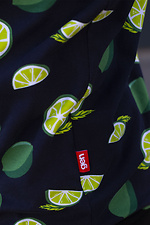 Kolorowa bawełniana koszulka na lato w limonkowy nadruk GEN 8000361 zdjęcie №5