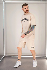 Men's summer suit with Dream print Beige Teamv 8034361 photo №2