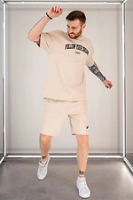 Men's summer suit with Dream print Beige Teamv 8034361 photo №4