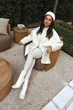 Milky warm fishnet tights M-SOCKS 2040362 photo β5