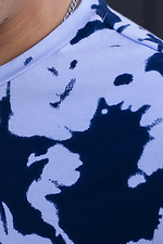 Batikfarbenes Baumwoll-T-Shirt mit Streifen GEN 8000362 Foto №4