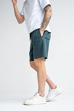 Men's BASKET knitted shorts Dark turquoise Teamv 8034363 photo №5