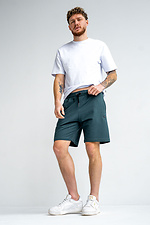 Men's BASKET knitted shorts Dark turquoise Teamv 8034363 photo №6
