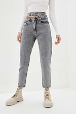 Gray High Rise Skinny Jeans  4009365 photo №1