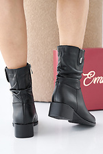Women's spring-autumn black leather boots 2505366 photo №5