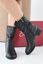 Women's spring-autumn black leather boots 2505366 photo №6