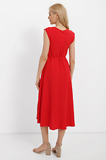 Красное платье TONIA без рукавов с длинной пышной юбкой Garne 3040366 фото №3