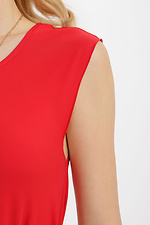 Красное платье TONIA без рукавов с длинной пышной юбкой Garne 3040366 фото №4