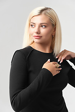Лонгслів ROSE чорний Garne 3042367 фото №4