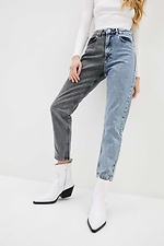 High Rise Two Tone Skinny Jeans  4009367 photo №1