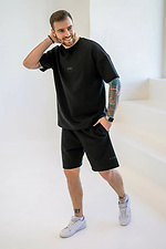 Чоловічий літній костюми з футболкою Oversize 32 Чорний Teamv 8034367 фото №2